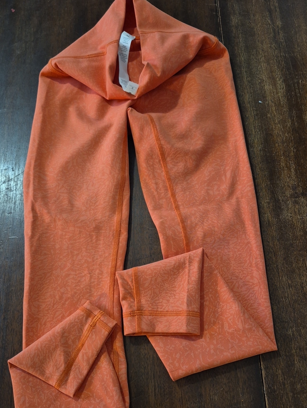 lululemon athletica Kids Coral Orange High-Rise Leggings